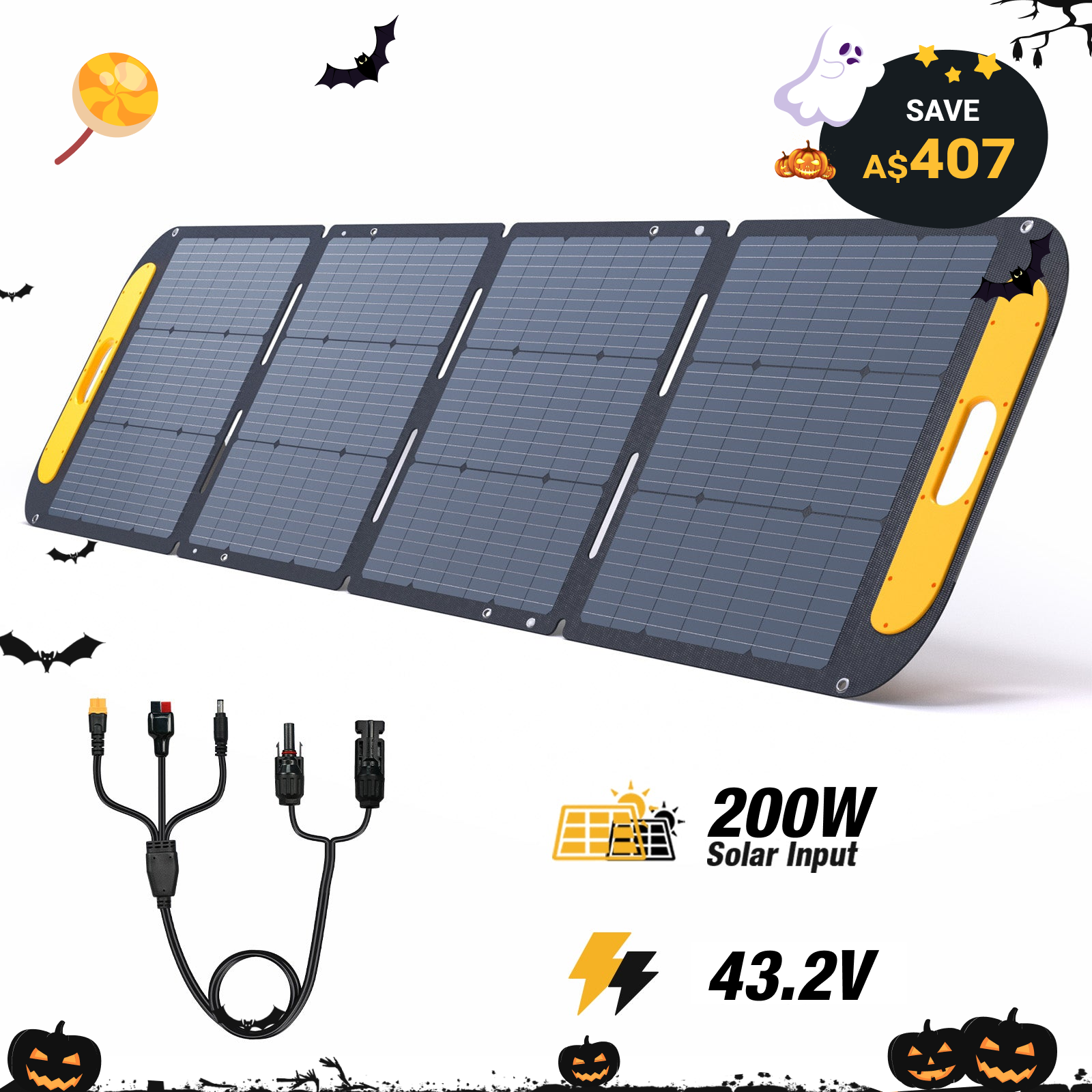 VTOMAN 200W Portable Solar Panel