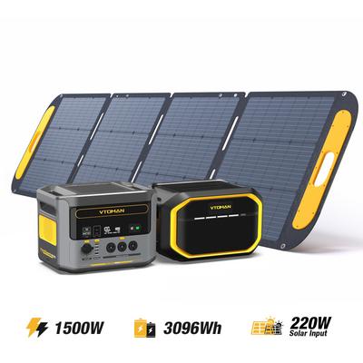 Bundle FlashSpeed 1500 V-BEYOND™ + 1548Wh Extra Battery+220W Pro Solar Panel