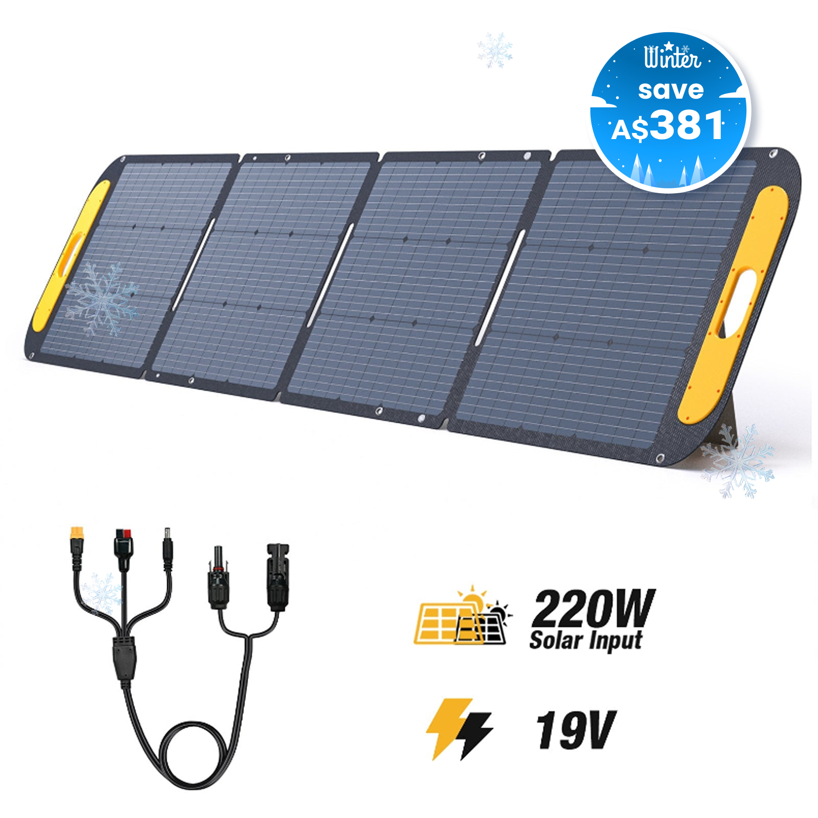 VTOMAN 220W Portable Solar Panel