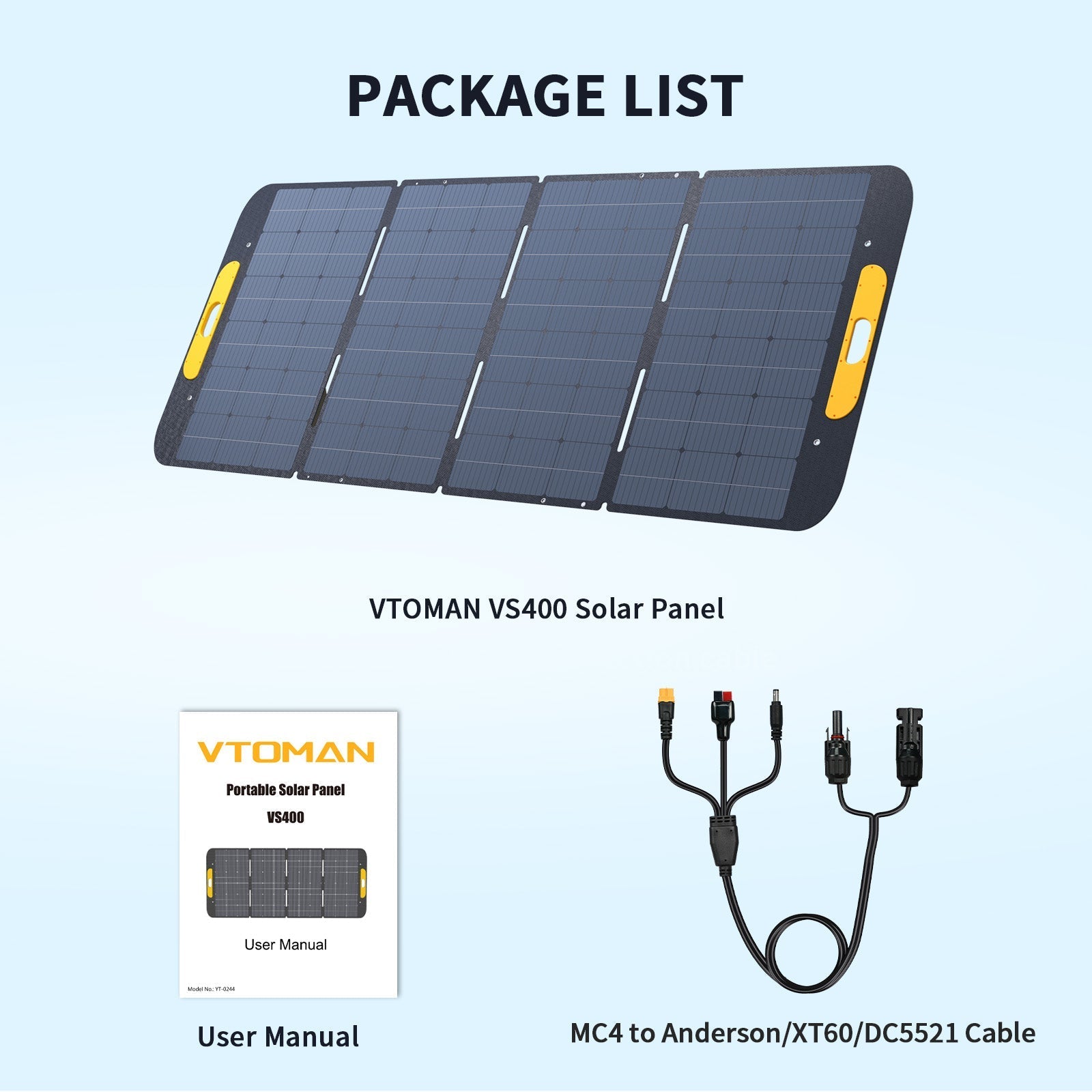 VTOMAN 400W Foldable Portable Solar Panels