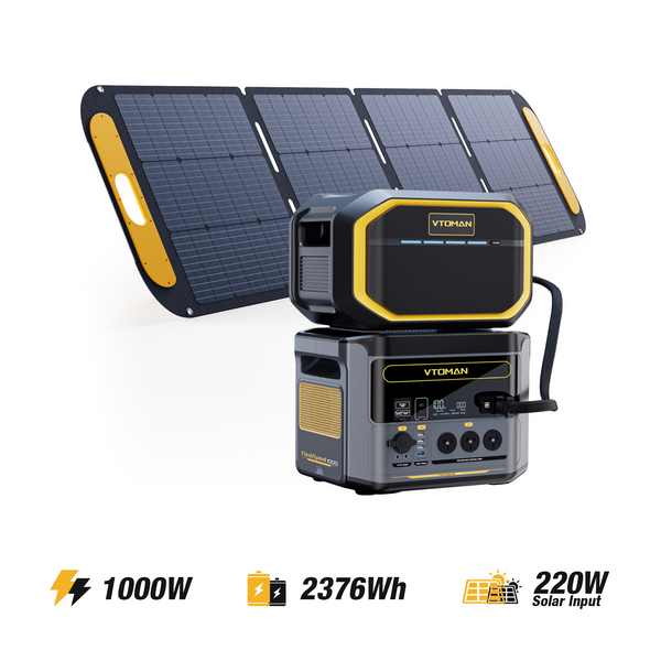 Bundle FlashSpeed 1000+1548Wh EXtra Battery+VS220 PRO Solar Panel