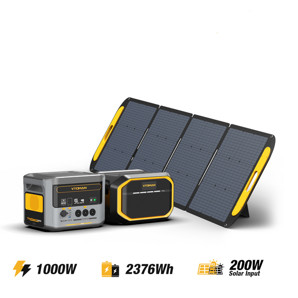 Bundle FlashSpeed 1000+1548Wh EXtra Battery+VS200 Solar Panel