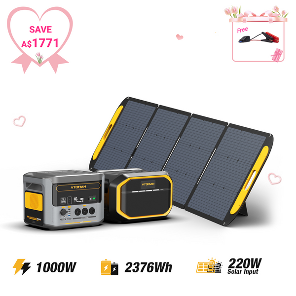 Bundle FlashSpeed 1000+1548Wh EXtra Battery+VS220 Solar Panel