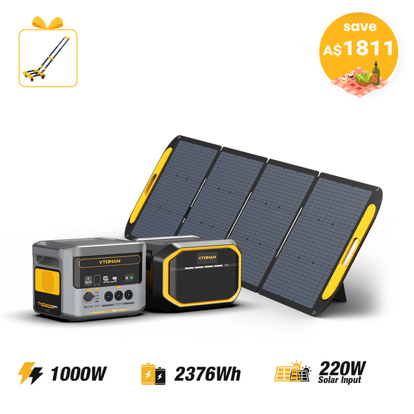 Bundle FlashSpeed 1000+1548Wh EXtra Battery+VS220 Solar Panel