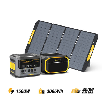 Bundle FlashSpeed 1500 V-BEYOND™ +1548Wh Extra Battery+400W Solar Panel