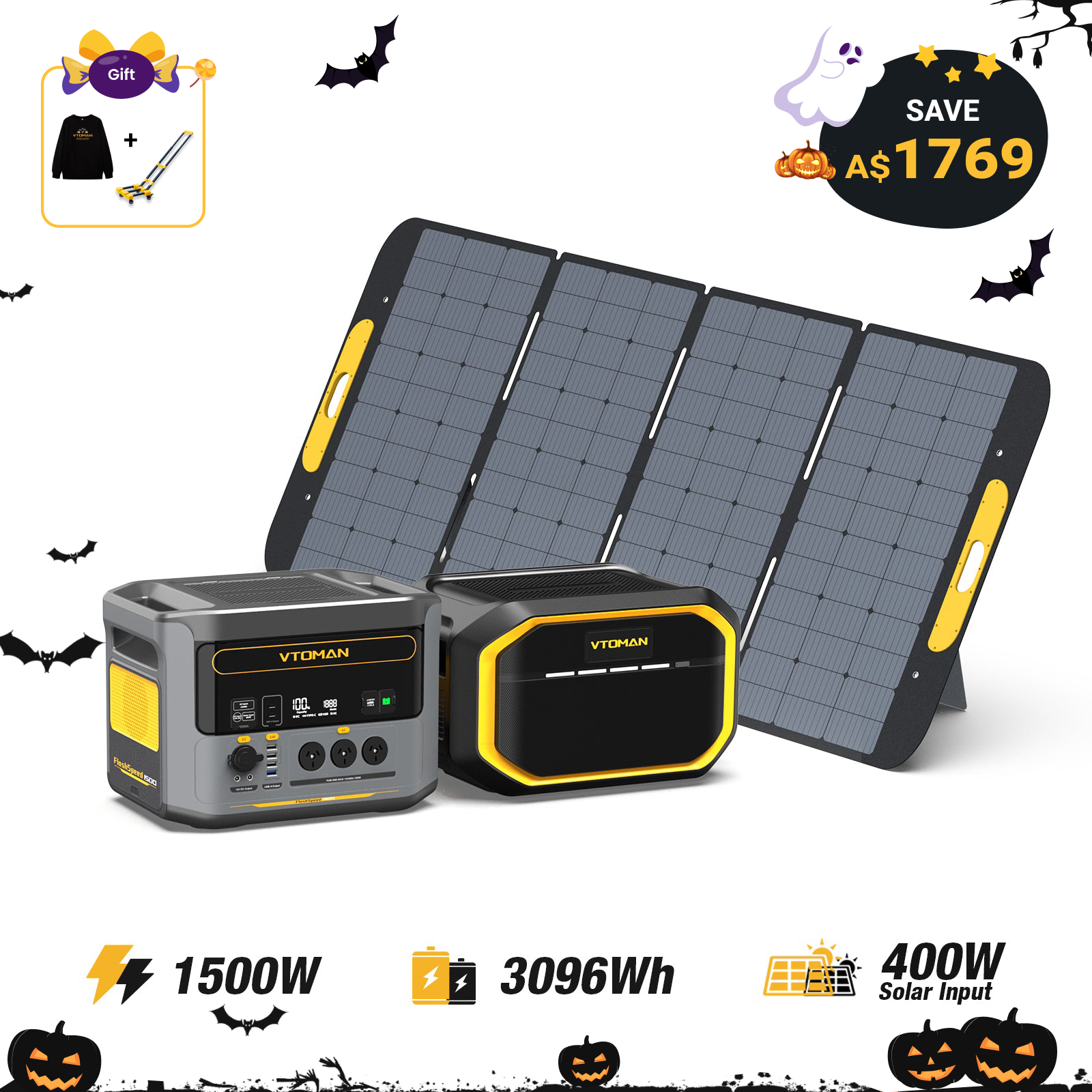 VTOMAN FlashSpeed 1500 Portable Power Station