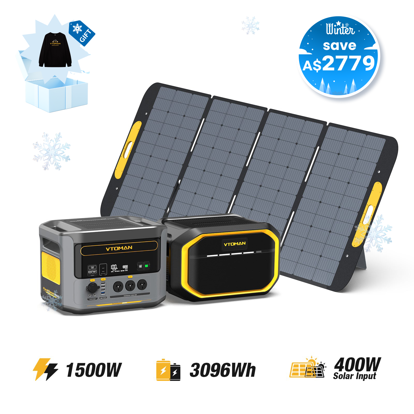 VTOMAN FlashSpeed 1500 Portable Power Station