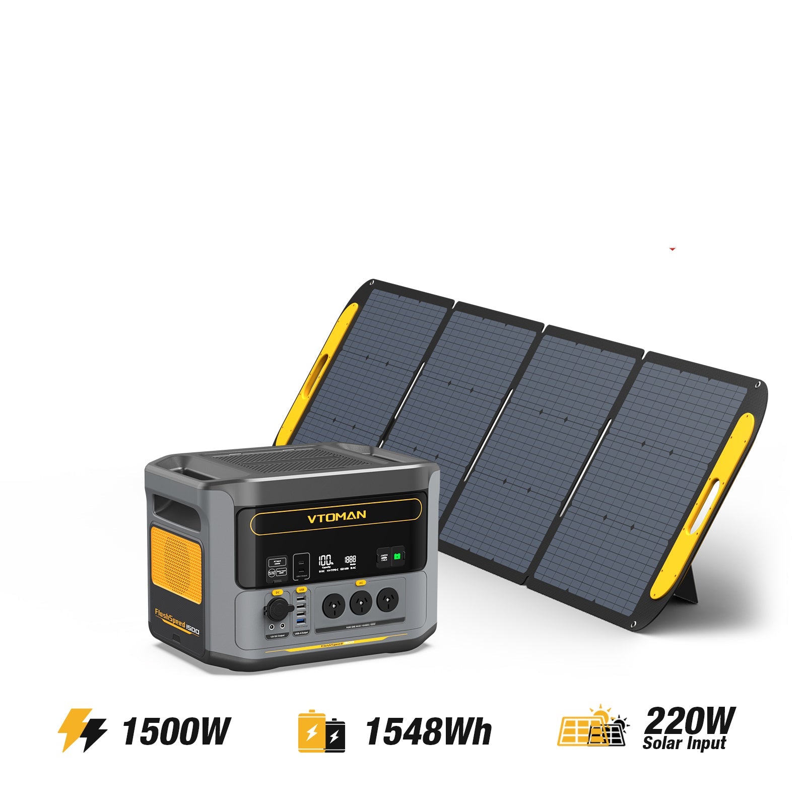 VTOMAN FlashSpeed 1500 Portable Power Station