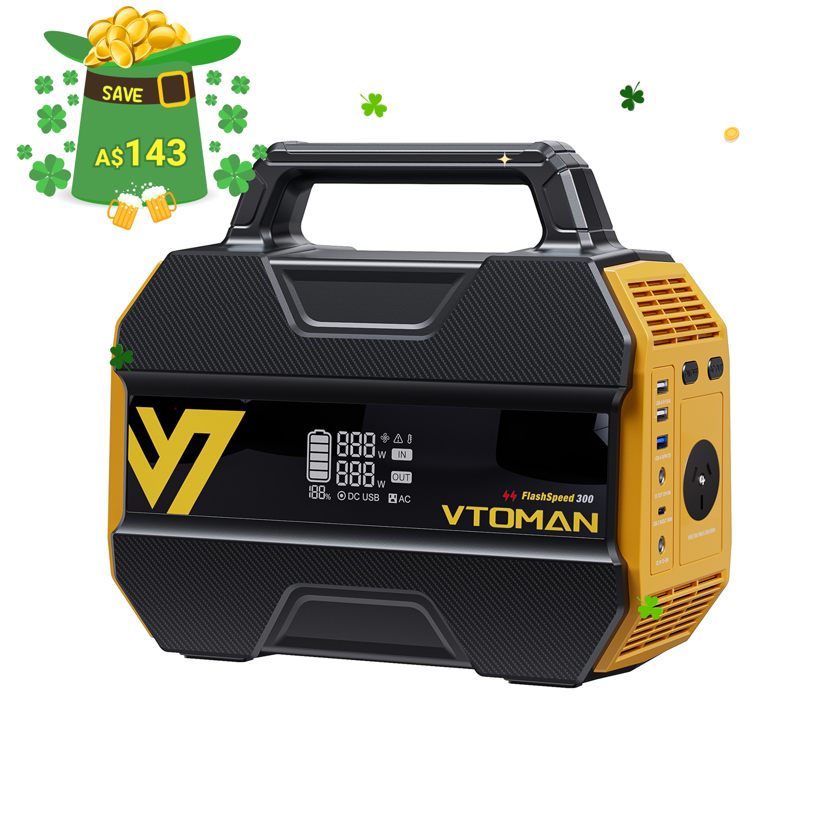 VTOMAN FlashSpeed 300 Portable Power Station