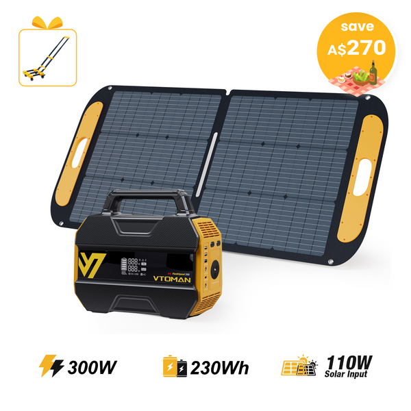 VTOMAN FlashSpeed 300 +110W Solar Panel