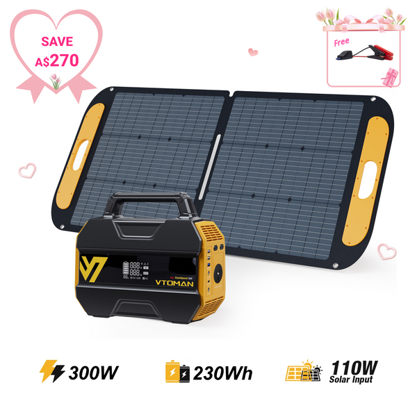 VTOMAN FlashSpeed 300 +110W Solar Panel