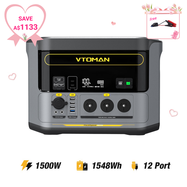 VTOMAN FlashSpeed 1500 Portable Power Station