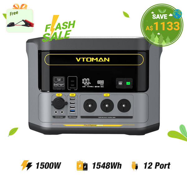 VTOMAN FlashSpeed 1500 Portable Power Station