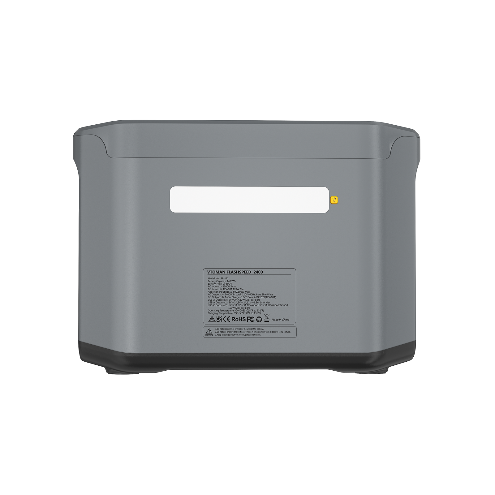 VTOMAN FlashSpeed 2400 Portable Power Station with Jumper Cable