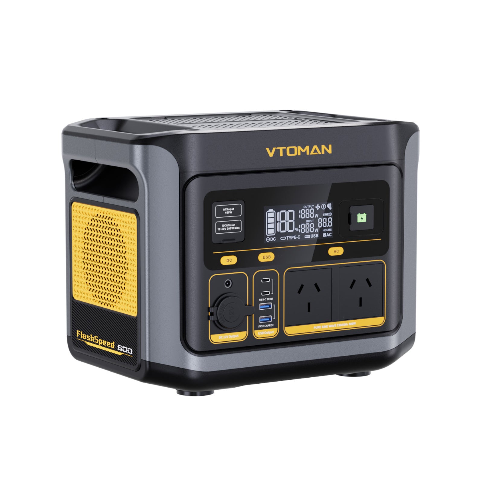 VTOMAN FlashSpeed 600 +200W Solar Panel