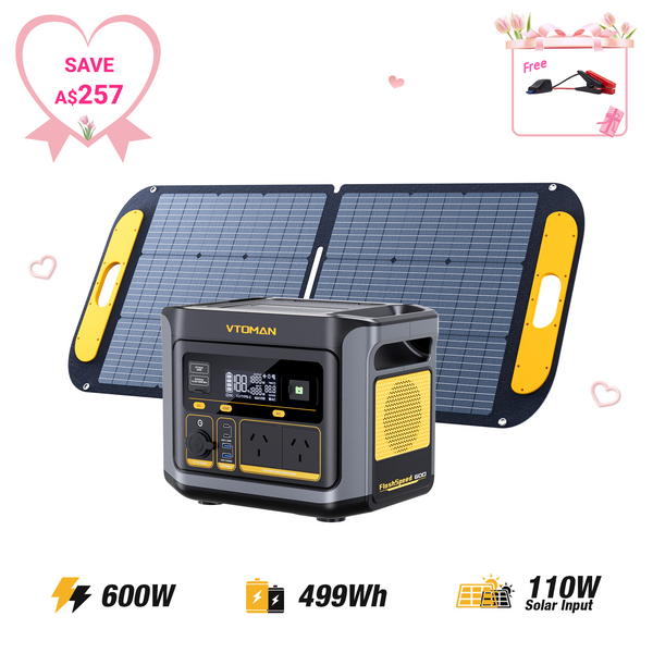 VTOMAN FlashSpeed 600 +110W Solar Panel