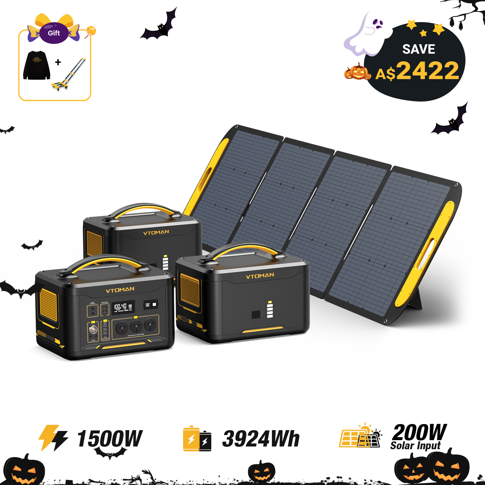 Jump 1500W/3924Wh 200W Solar Generator