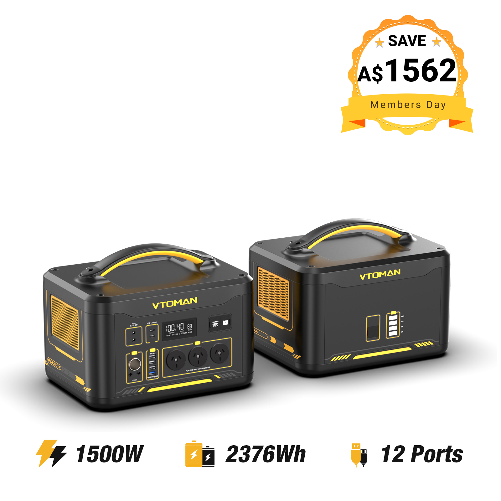 VTOMAN Jump 1500X Portable Power Station