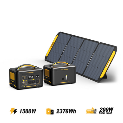 Jump 1500W/2376Wh 200W Solar Generator V-BEYOND™