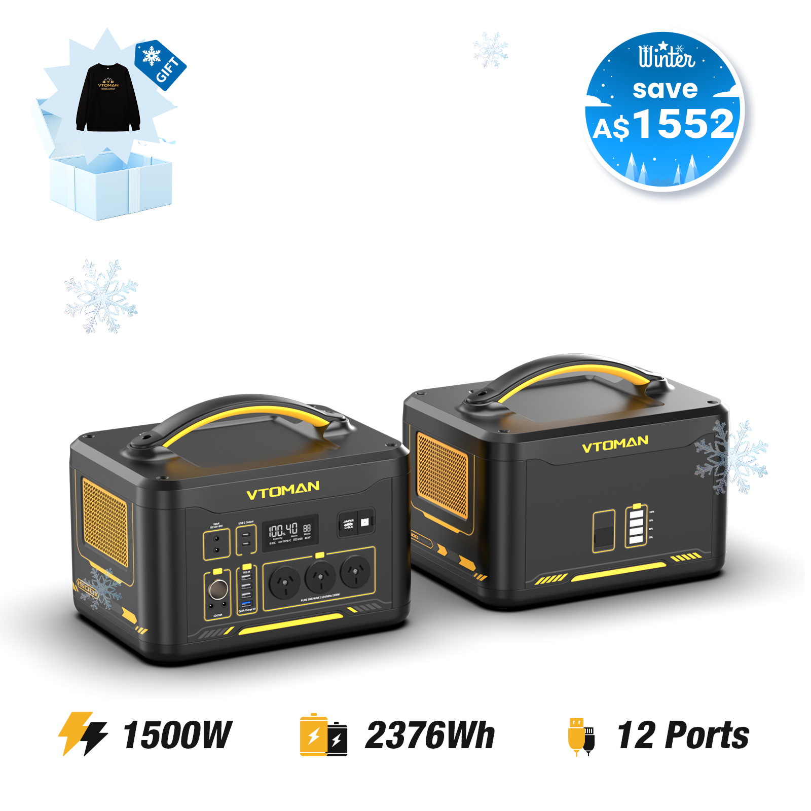 VTOMAN Jump 1500X Portable Power Station