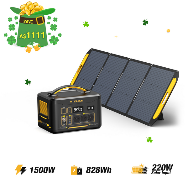 Jump 1500W/ 828Wh 220W Solar Generator