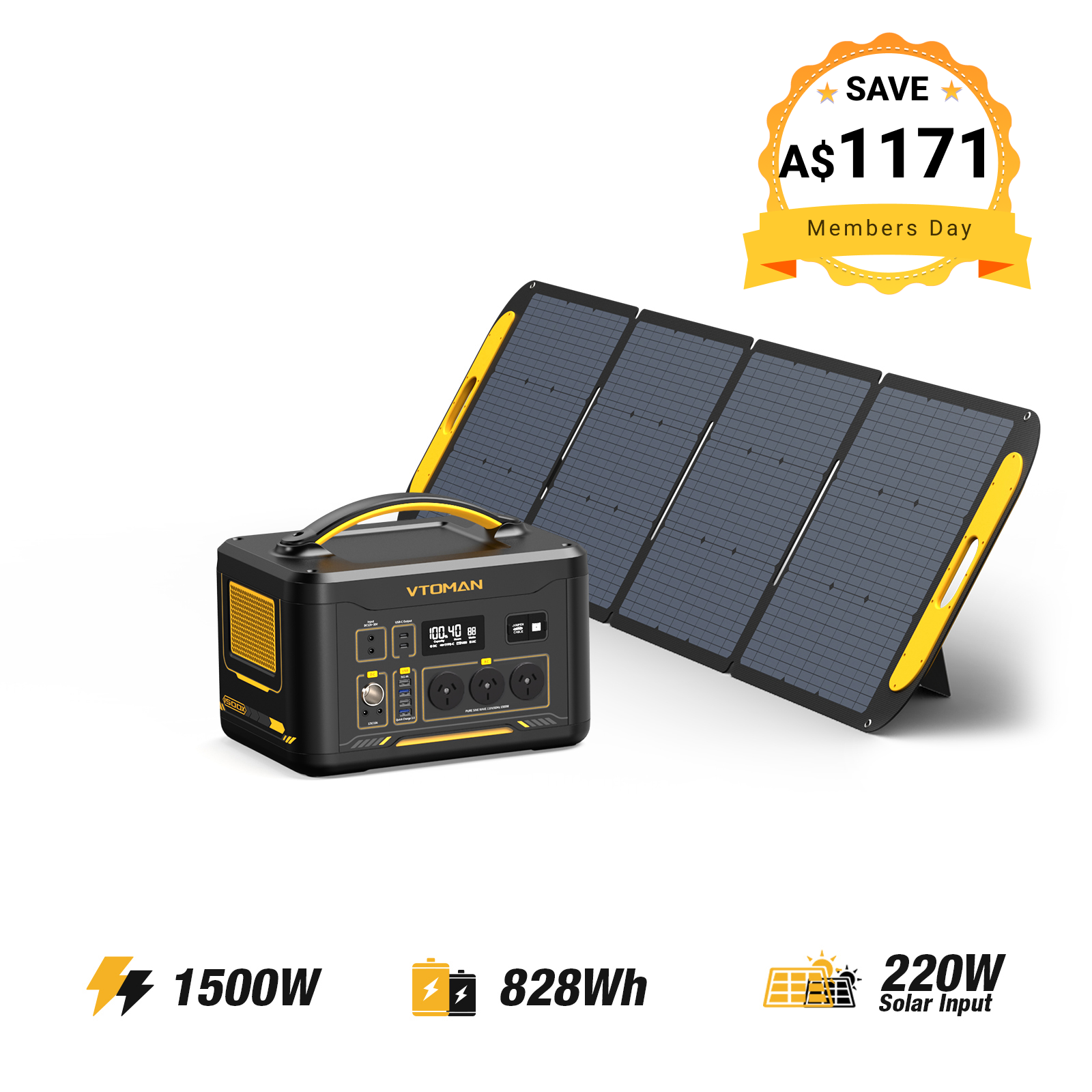 VTOMAN Jump 1500X Portable Power Station