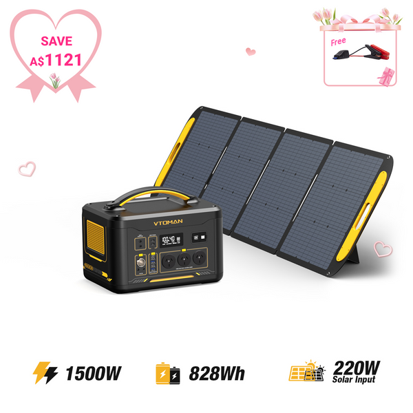 Jump 1500W/ 828Wh 220W Solar Generator