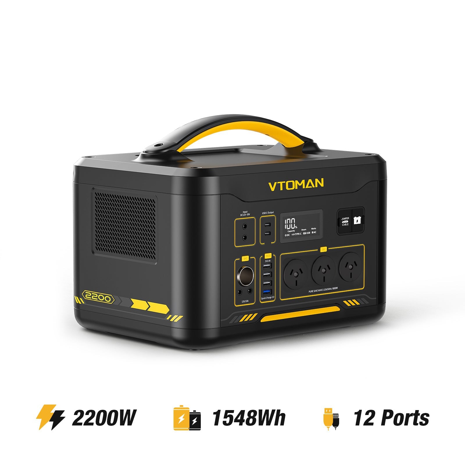 Jump 2200W/1548Wh 220W Solar Generator