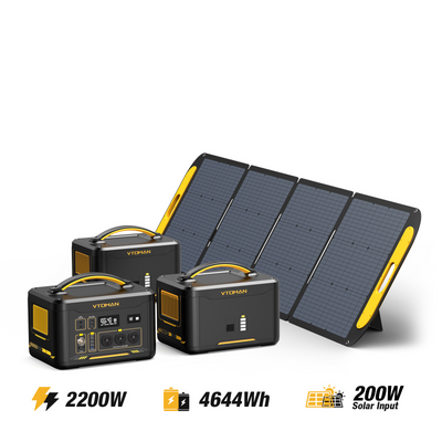 Jump 2200W/4644Wh 200W Solar Generator V-BEYOND™