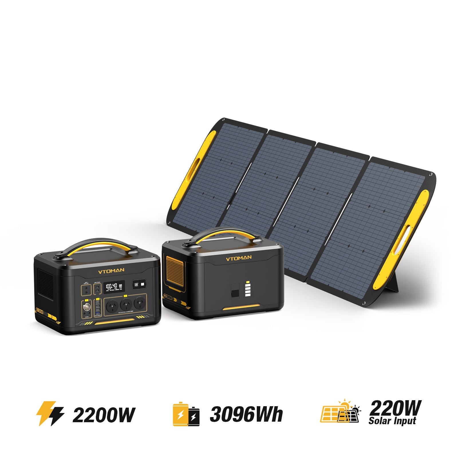 Jump 2200W/3096Wh 220W Solar Generator（pre-order）
