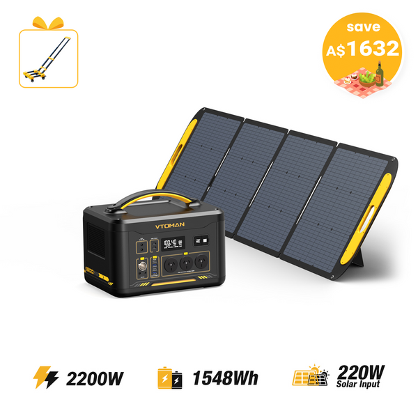 Jump 2200W/1548Wh 220W Solar Generator