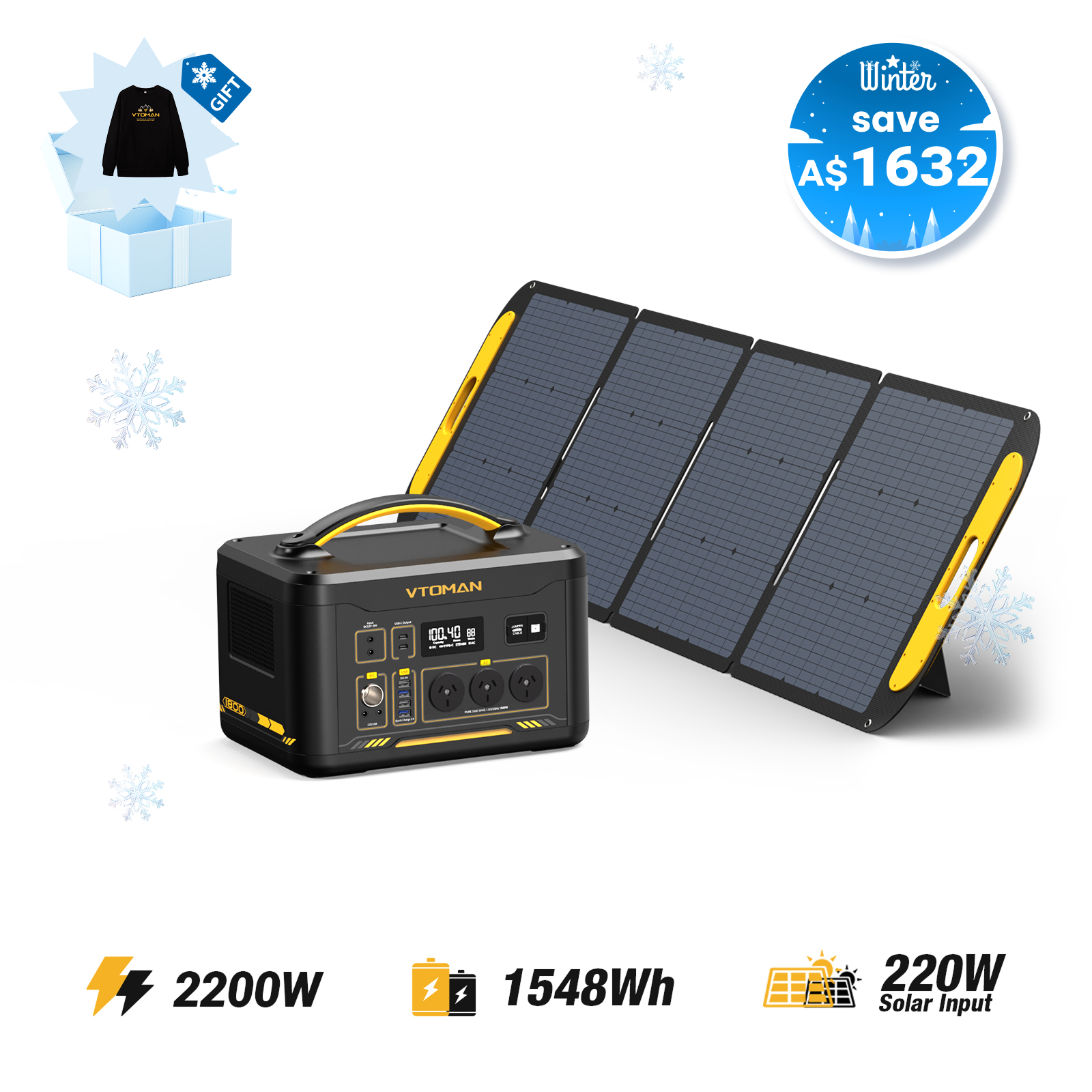 VTOMAN Jump 2200 Portable Power Station
