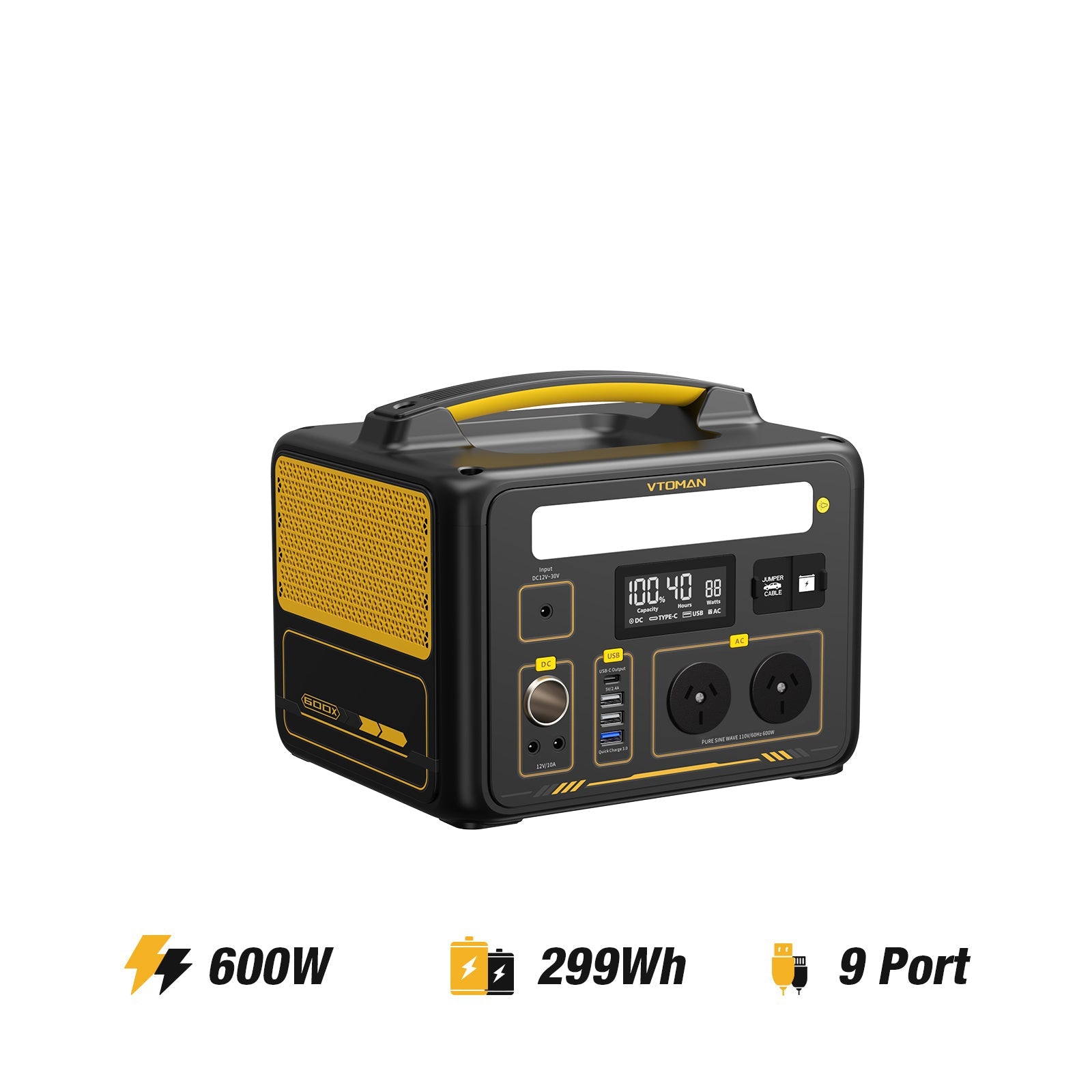 Jump 600W/939Wh 110W Solar Generator