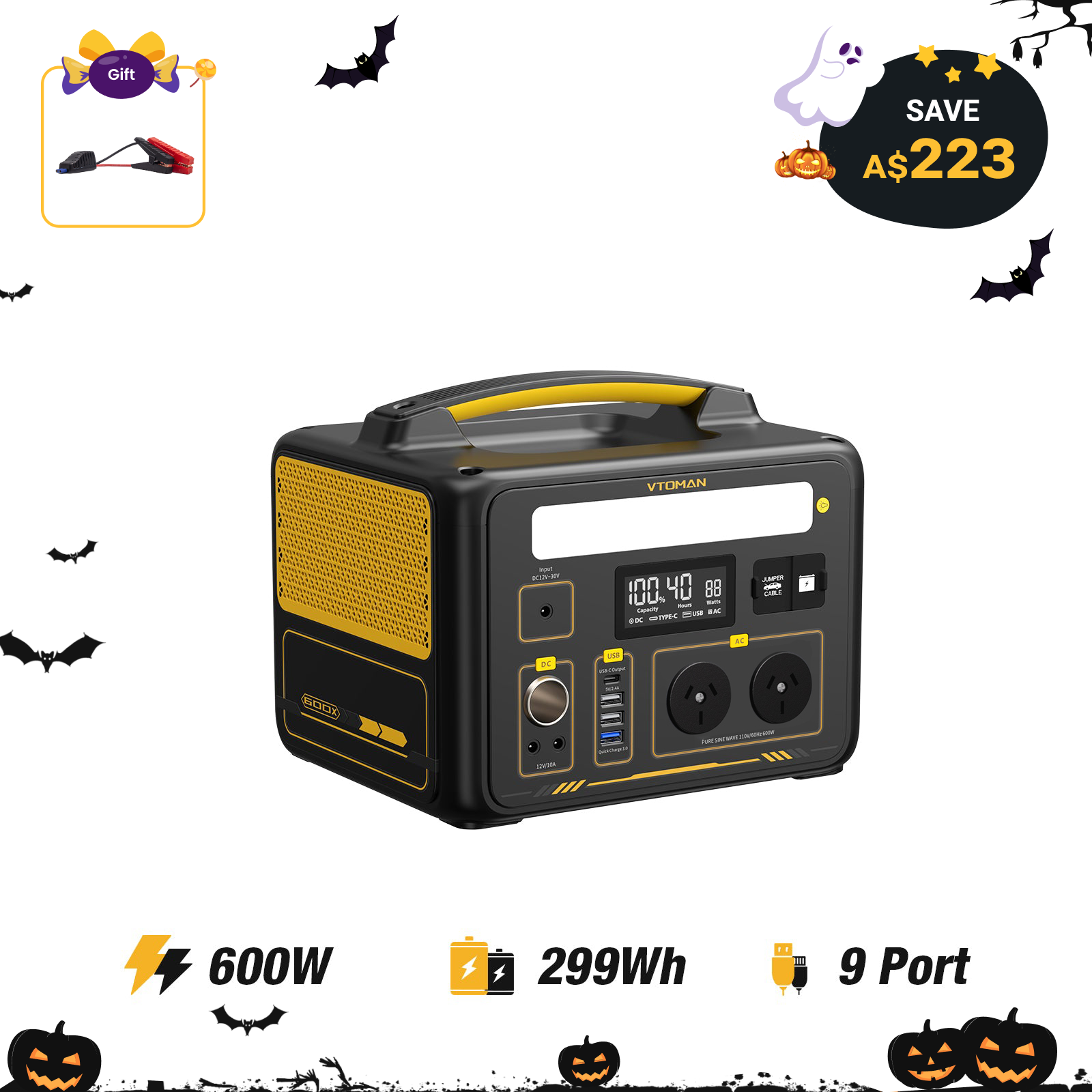 VTOMAN Jump 600X Power Station