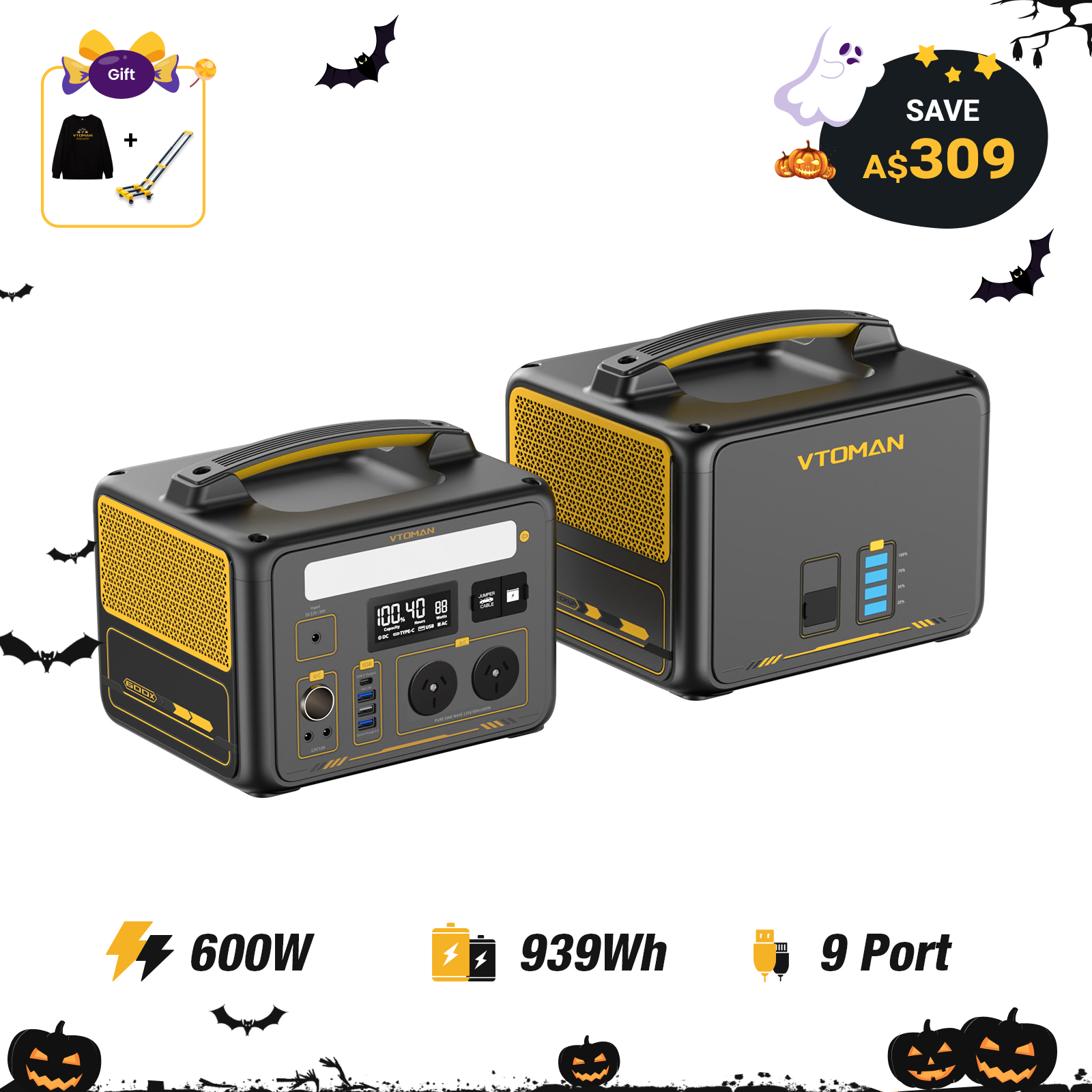 Bundle Jump 600X +640Wh Extra Battery