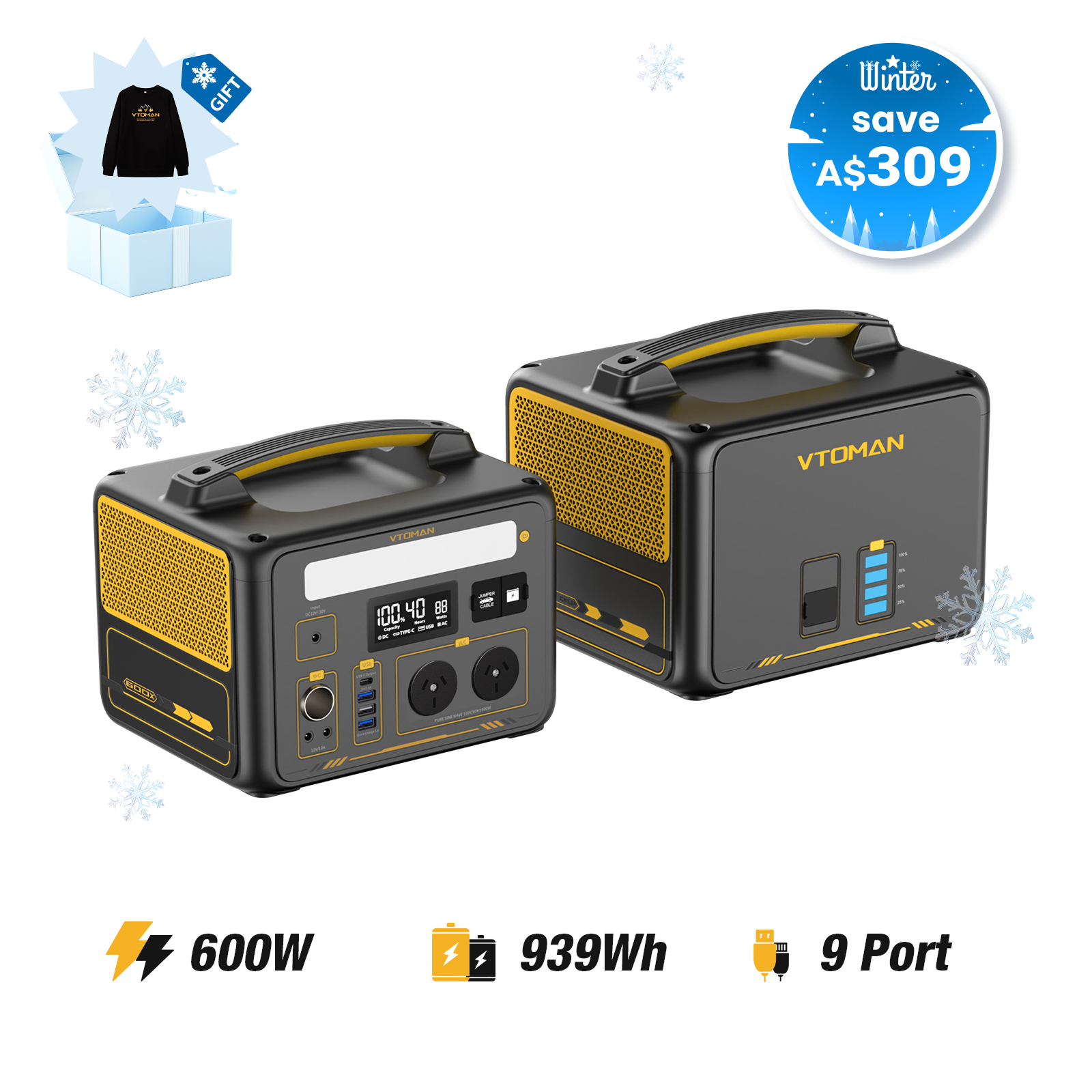 VTOMAN Jump 600X Power Station