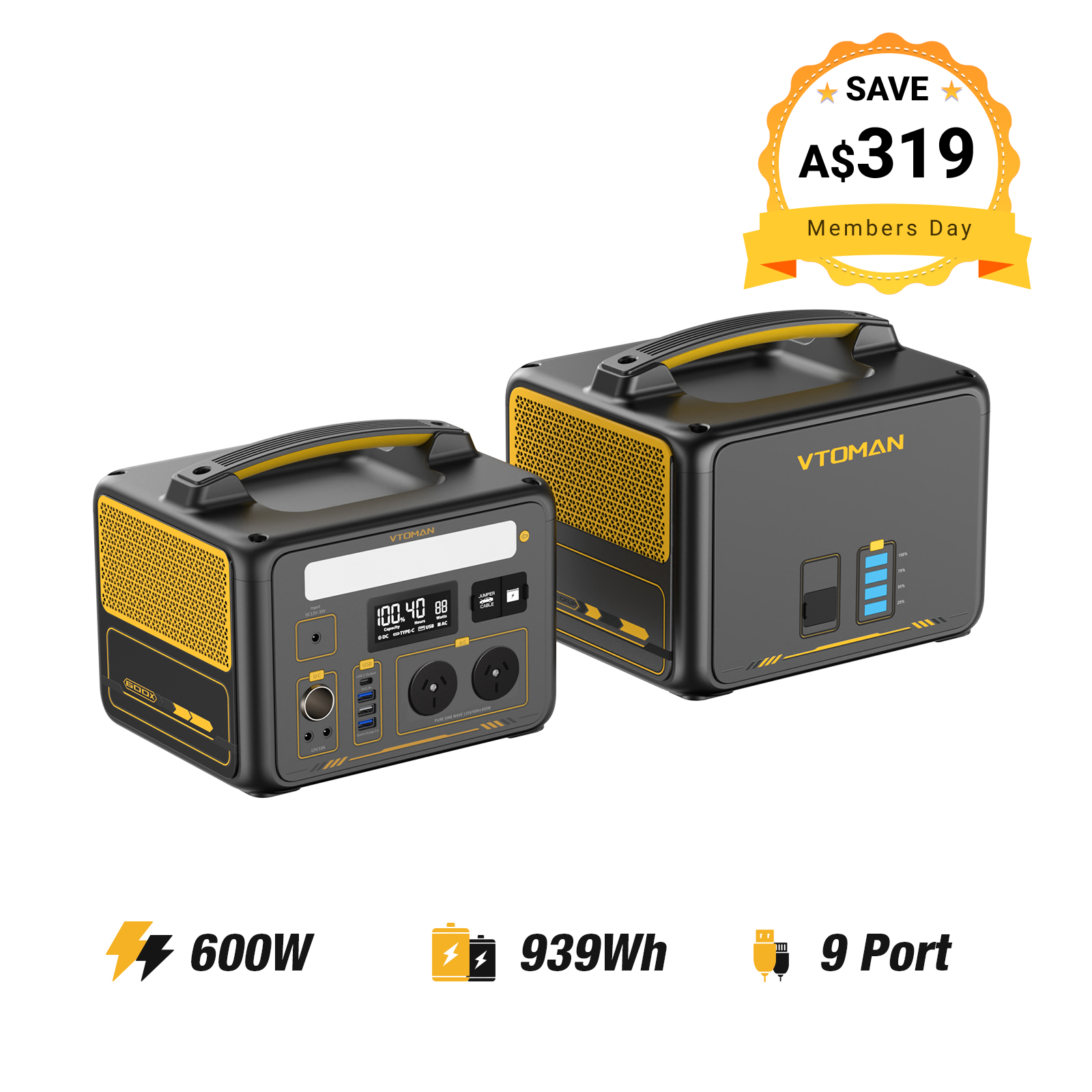 VTOMAN Jump 600X Power Station