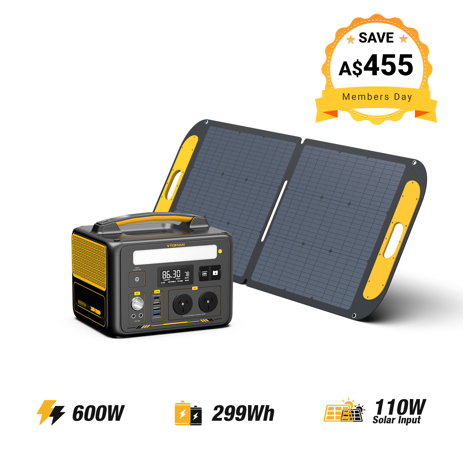 VTOMAN Jump 600X Power Station