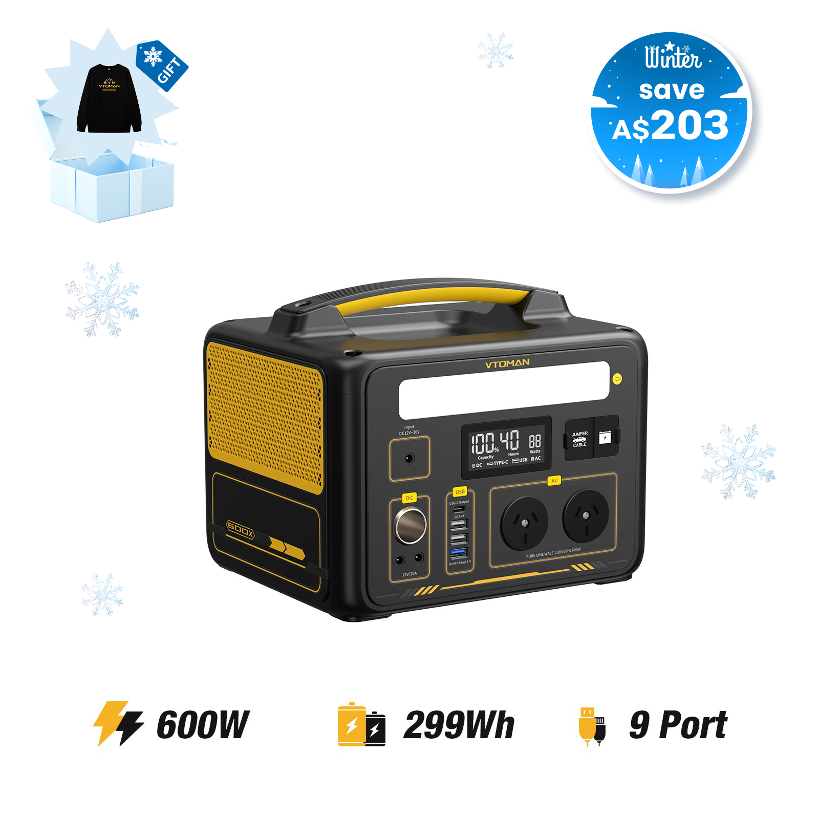 VTOMAN Jump 600X Power Station