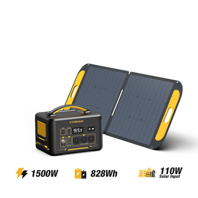 Jump 1500W/ 828Wh  110W Solar Generator V-BEYOND™