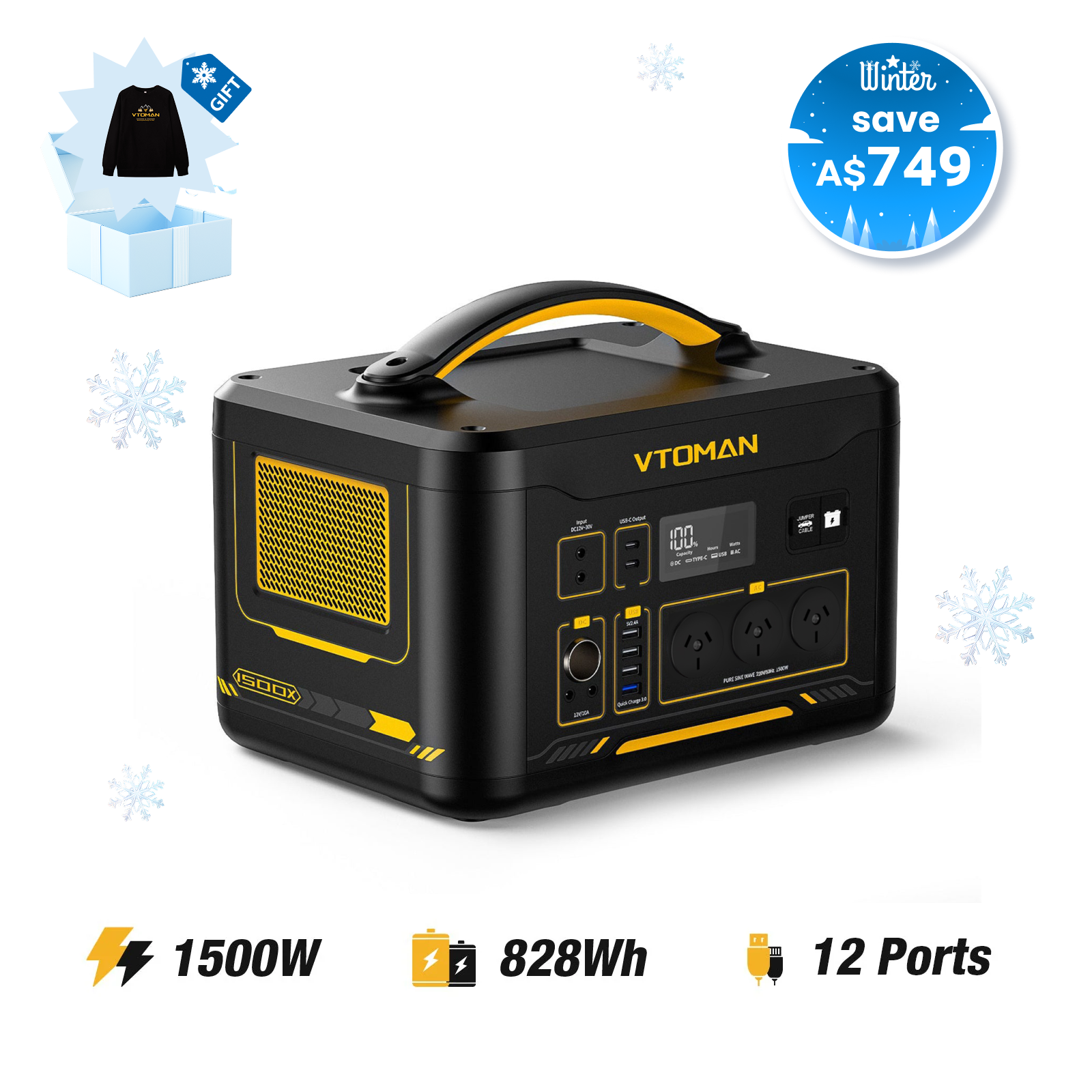 VTOMAN Jump 1500X Portable Power Station