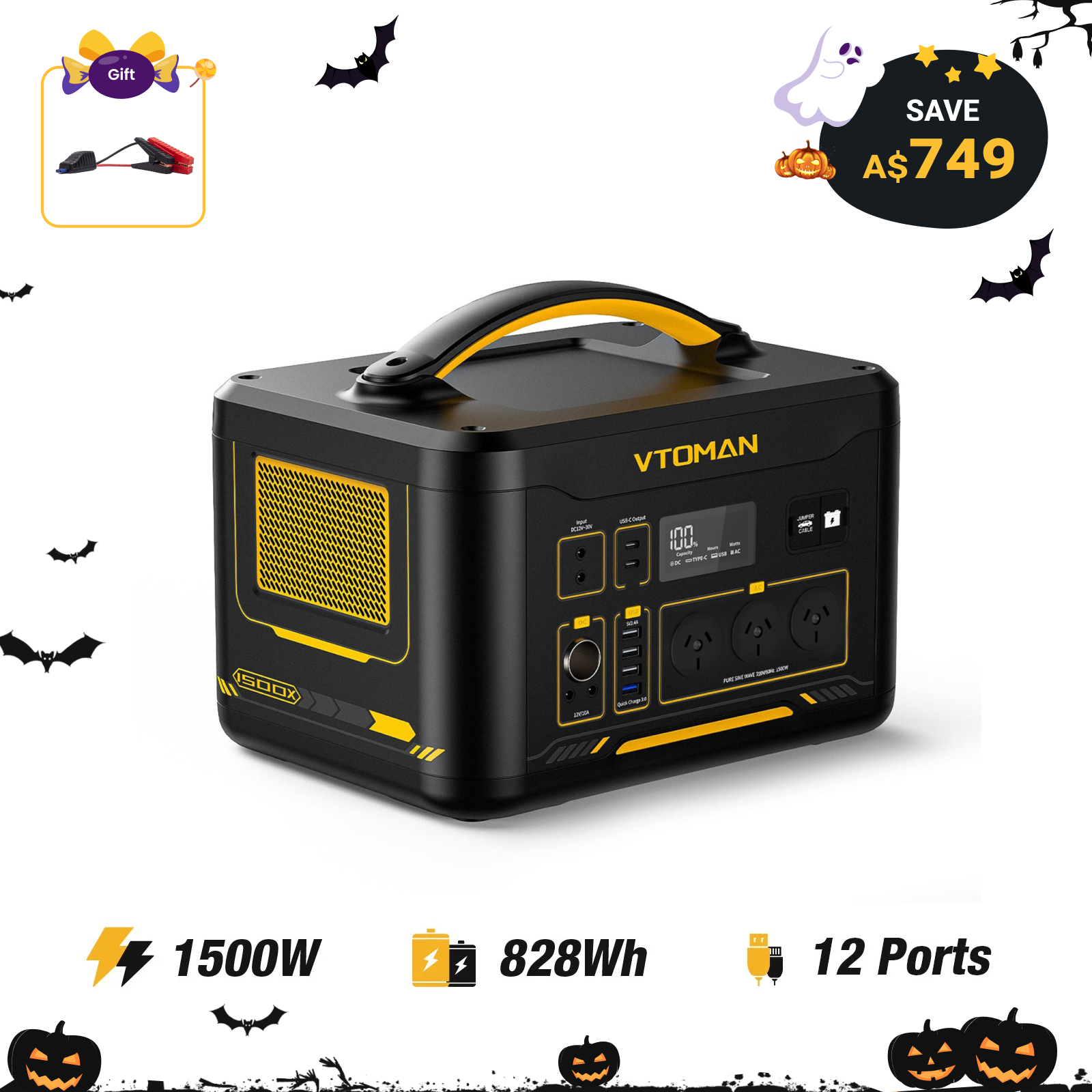 VTOMAN Jump 1500X Portable Power Station