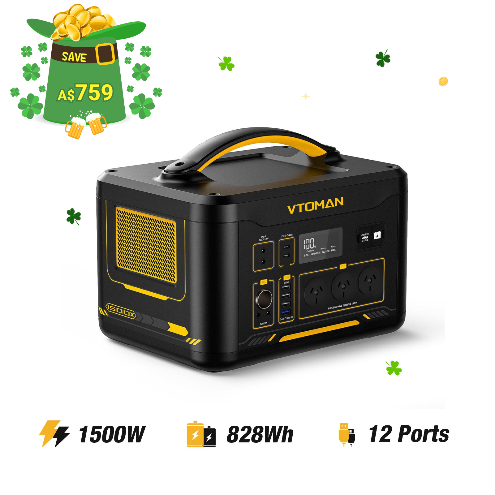 VTOMAN Jump 1500X Portable Power Station