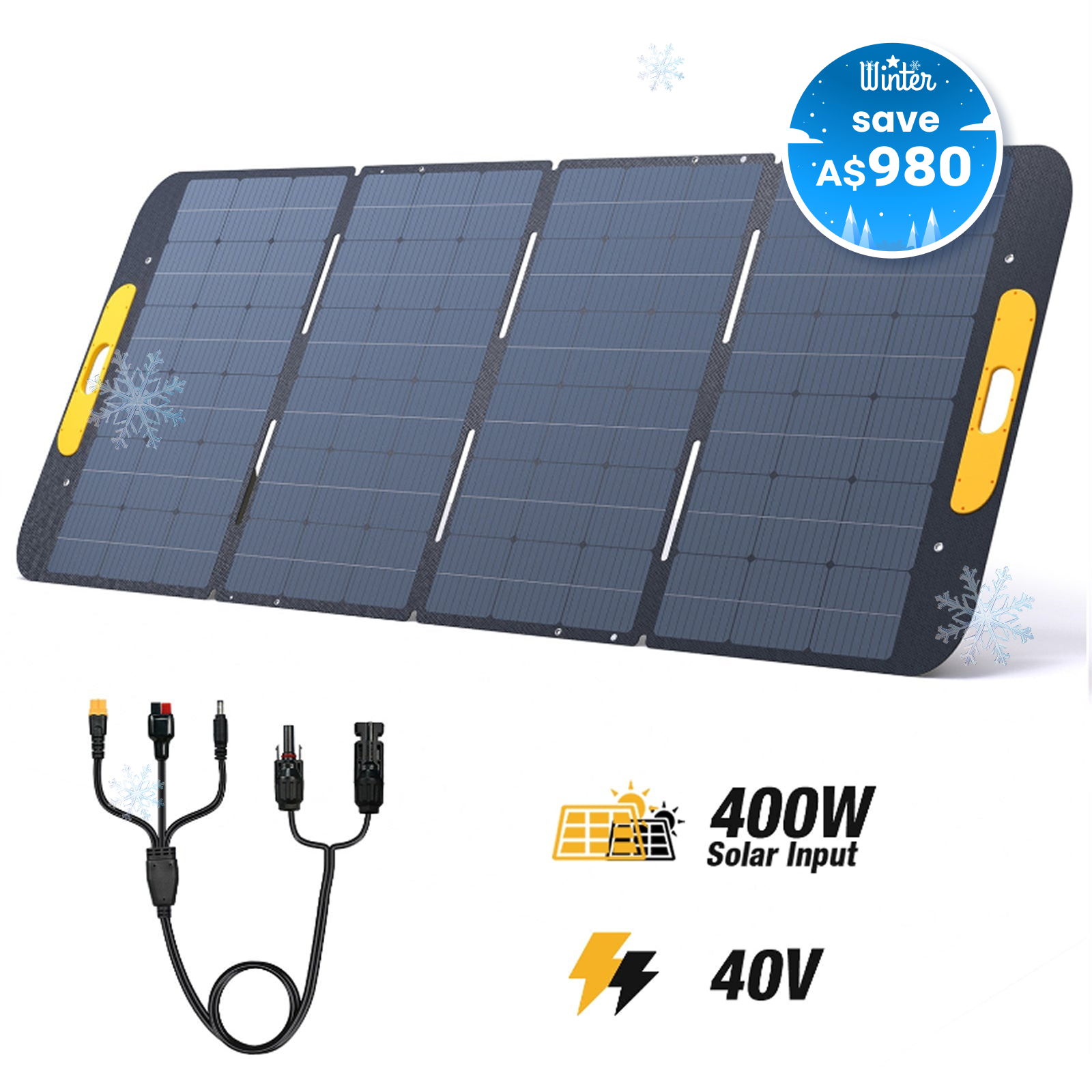 VTOMAN 400W Foldable Portable Solar Panels