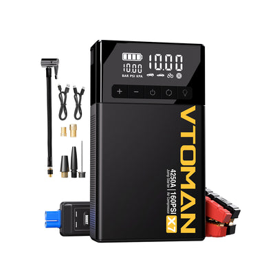 VTOMAN X7 Jump Starter With Air Compressor All-In-One Solution for Roadside Emergencies